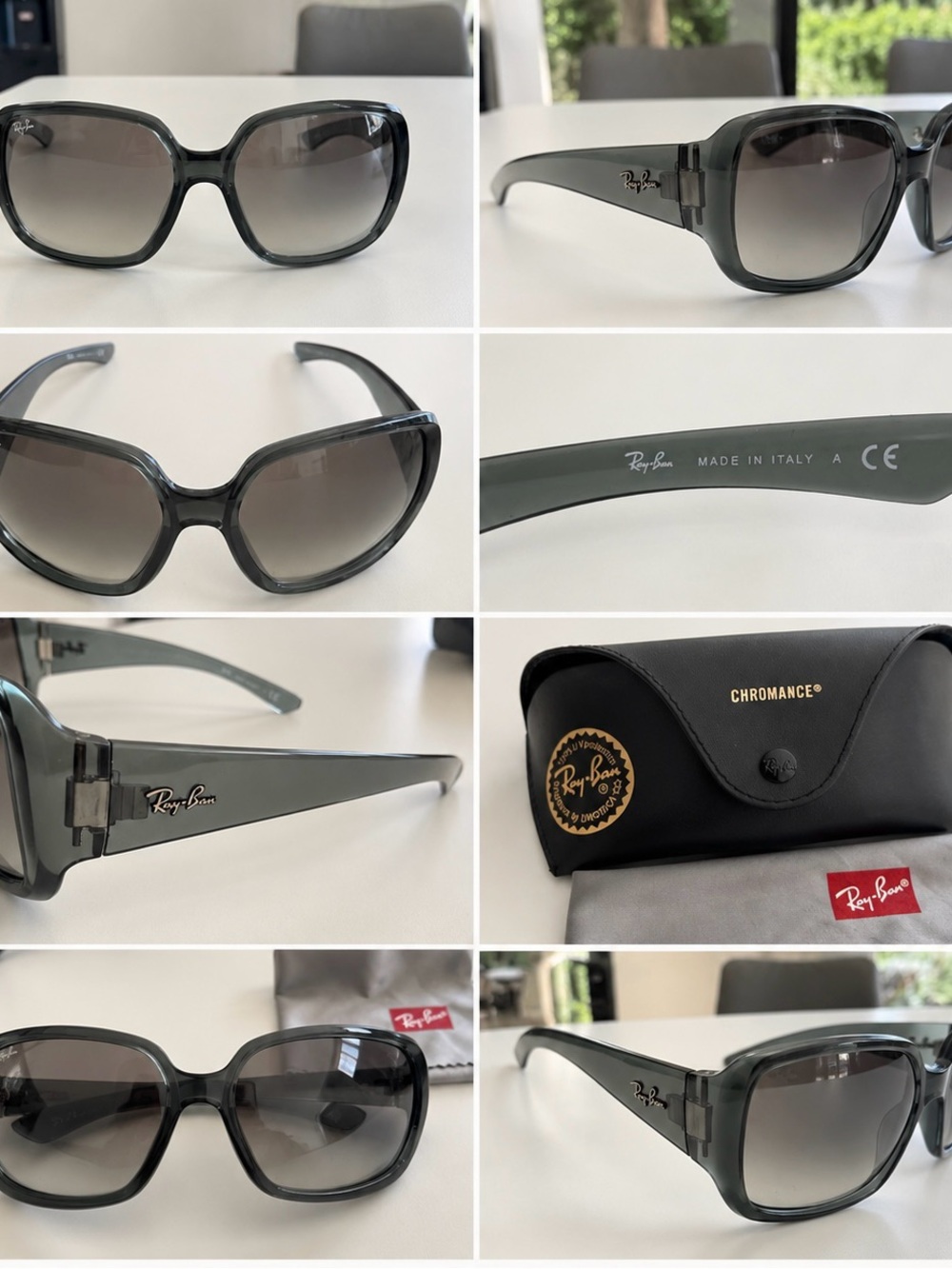 Ray-Ban Women’s Gray Chromance Sunglasses - Gray Gradient Lenses